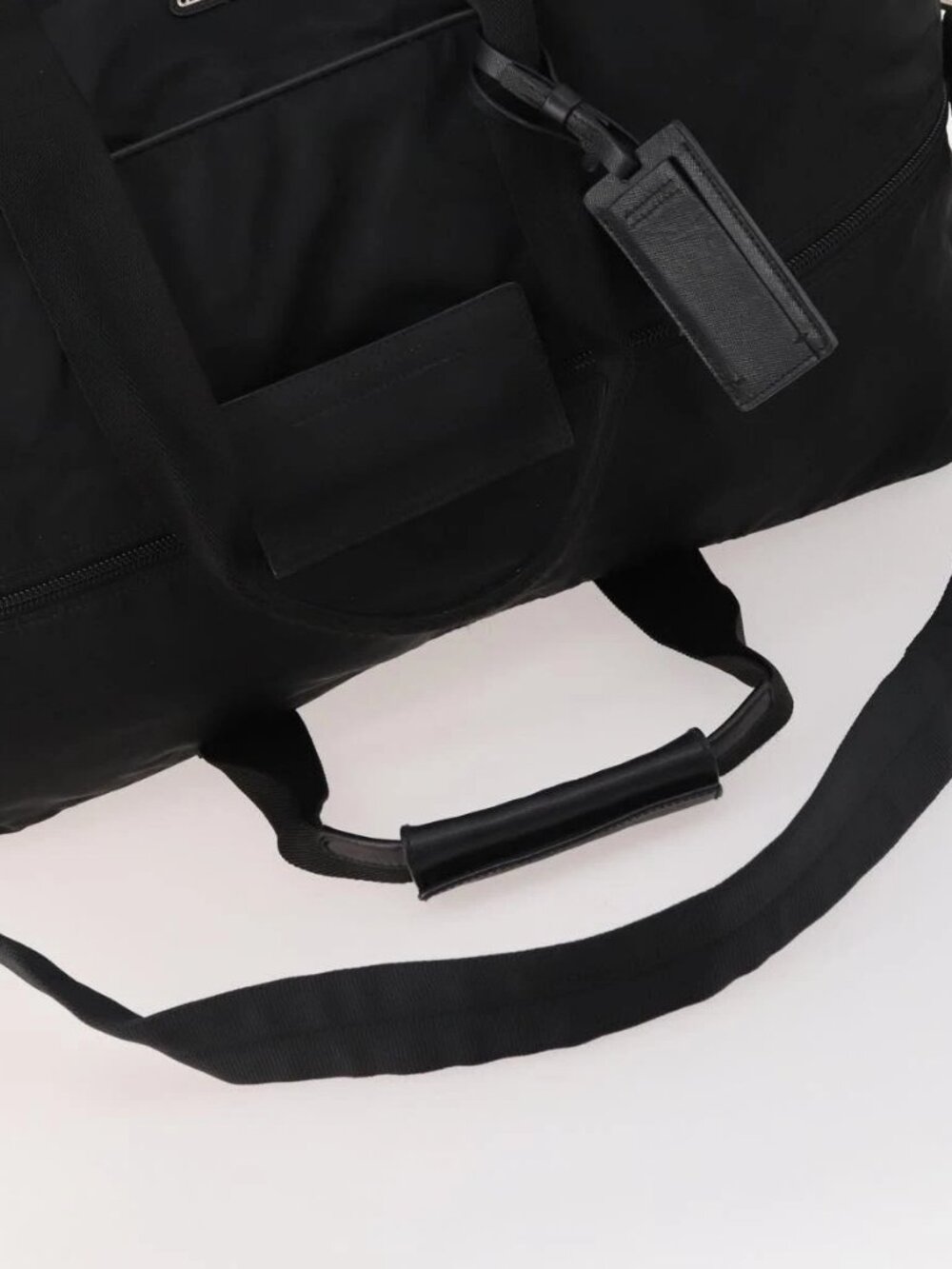 PRADA Boston Bag Nylon 2way Black Silver Auth ep13054 - Picture 8 of 16
